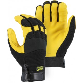2150 Majestic® Golden Eagle Mechanics Glove with Deerskin Palm and Stretch Knit Back